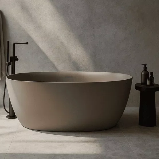 Banheira de Imersão Itajaí Warm Grey Immersi New Moderna 150x82x60