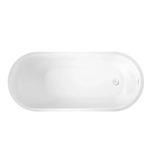Banheira de Imersão Maragogi Glossy White Immersi Moderna 129x80x60