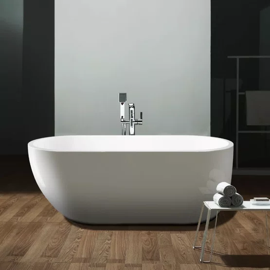 Banheira de Imersão Maragogi Glossy White Immersi Moderna 129x80x60