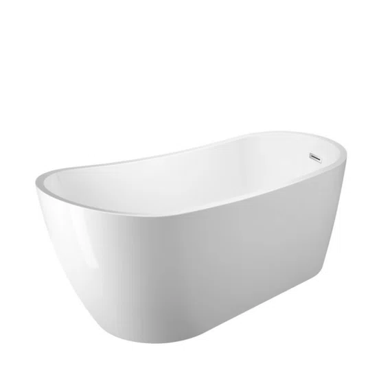 Banheira de Imersão Maraú Glossy White Immersi Moderna 152x72x73
