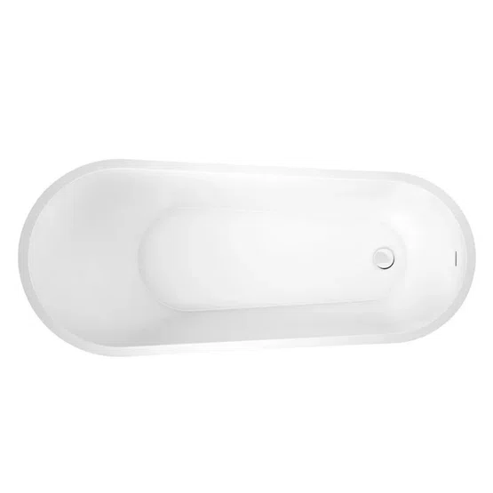 Banheira de Imersão Maraú Glossy White Immersi Moderna 152x72x73