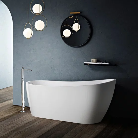 Banheira de Imersão Maraú Glossy White Immersi Moderna 152x72x73