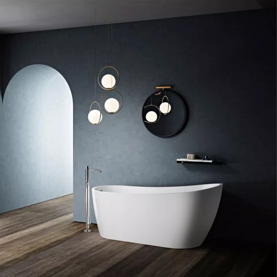 Banheira de Imersão Maraú Glossy White Immersi Moderna 152x72x73