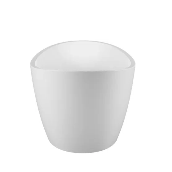 Banheira de Imersão Navegantes Glossy White Immersi Moderna 157x78,5x67
