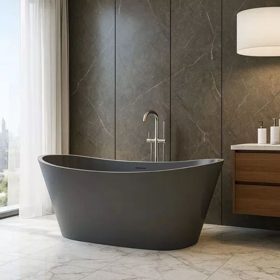 Banheira de Imersão Porto Belo Immersi Deep Blue Moderna 170x81x68