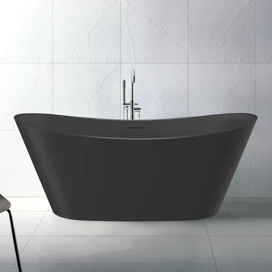 Banheira de Imersão Porto Belo Immersi Pure Black New Moderna 170x81x68