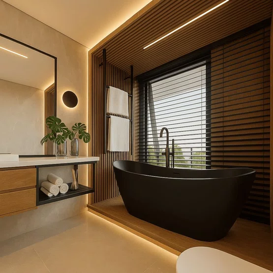 Banheira de Imersão Porto Belo Immersi Pure Black New Moderna 170x81x68