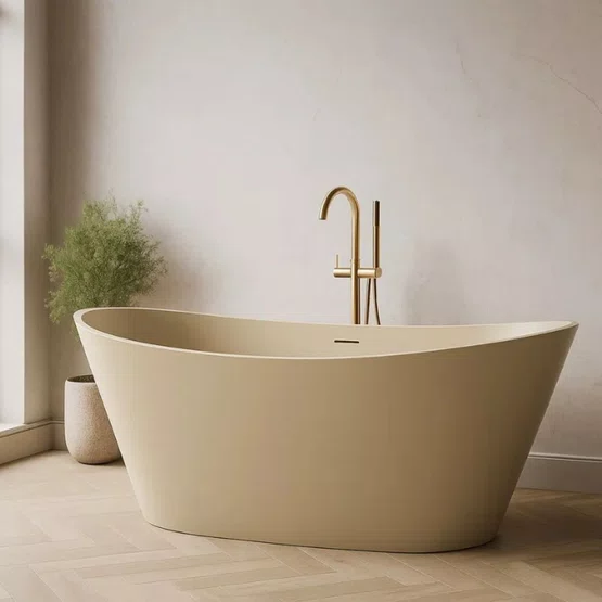 Banheira de Imersão Porto Belo Immersi Tan White New Moderna 170x81x68