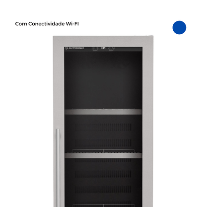 Cervejeira de Embutir 424 Litros Elettromec Com Porta de Vidro Built-In Connect 220V