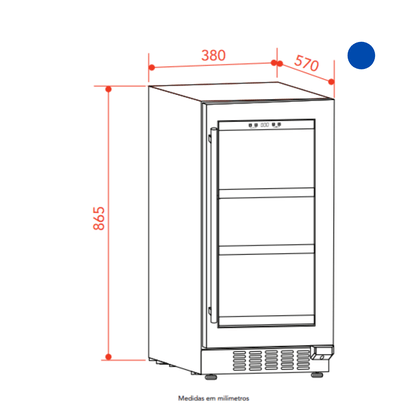Beer Center 86 Litros Built-In Connect Elettromec 220V