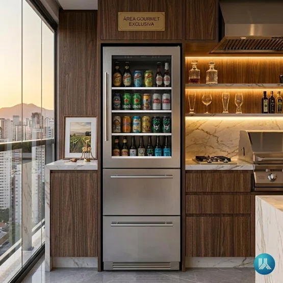 Beer Center Cuisinart Arkton com Gavetas Refrigeradas 398L 220V