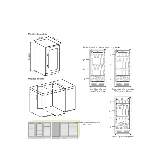 Beer Center Cuisinart Arkton Inox 93 Litros 220V