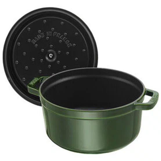 Caçarola Redonda Premium Staub Ferro Fundido Verde Basil 24cm