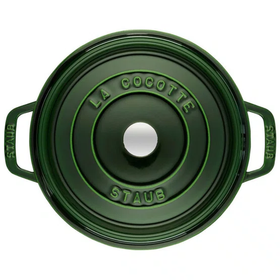 Caçarola Redonda Premium Staub Ferro Fundido Verde Basil 24cm