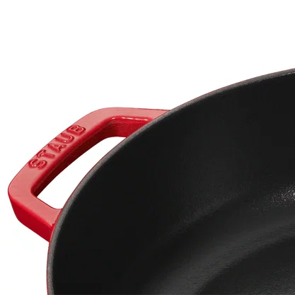 Caçarola Baixa STAUB Chistera Ferro Fundido Cereja  Indução 28cm