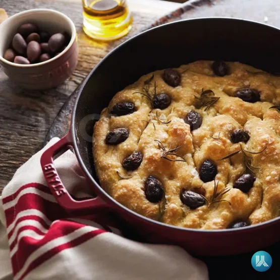 Caçarola Baixa STAUB Chistera Ferro Fundido Cereja  Indução 28cm