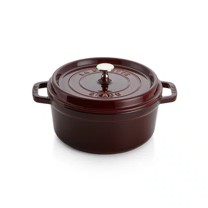 Caçarola Redonda em Ferro Fundido La Cocotte Staub 26cm 5,2L - Vermelho Granada