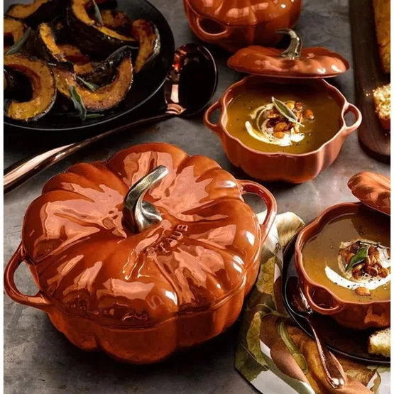 Cacarola Staub Formato Abóbora Ceramica Canela  14cm
