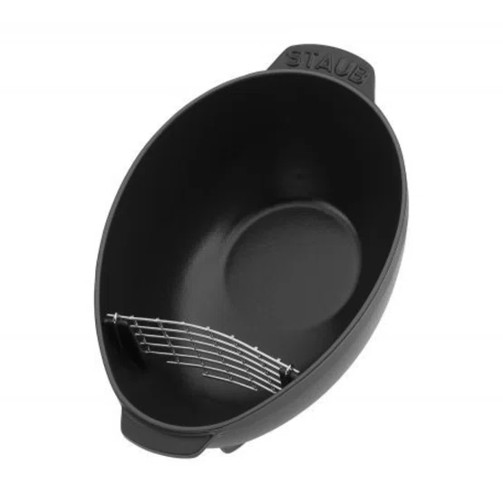 Caçarola Staub para Frutos Do Mar Ferro Fundido Feito na França Preto 25 cm