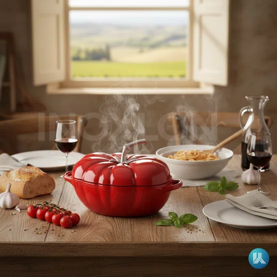 Caçarola STAUB Tomate Ferro Fundido Feita na França 25 cm