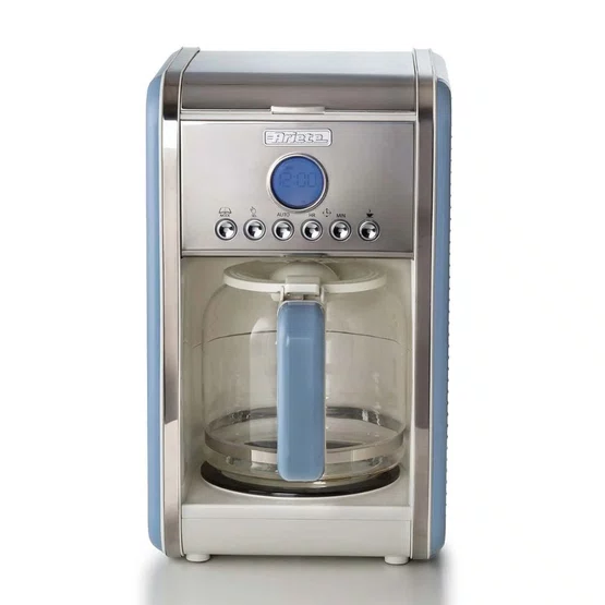 Cafeteira Vintage 1342 Ariete 4 a 12 Xícaras Programável 24h Azul 220V