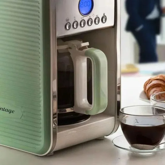 Cafeteira Premium Vintage Ariete 1342 Verde com Filtro