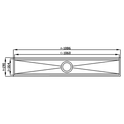 Canal Organizador Úmido DeBacco 105cm Inox