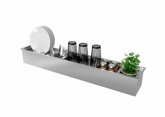 Canal Organizador Úmido DeBacco 105cm Inox