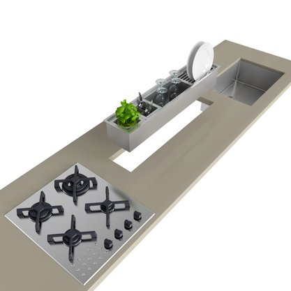 Canal Organizador Úmido DeBacco 90cm Inox