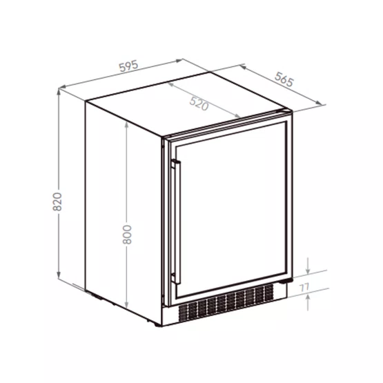 Cervejeira Beer Center Elettromec Connect Inox Built-in 145L
