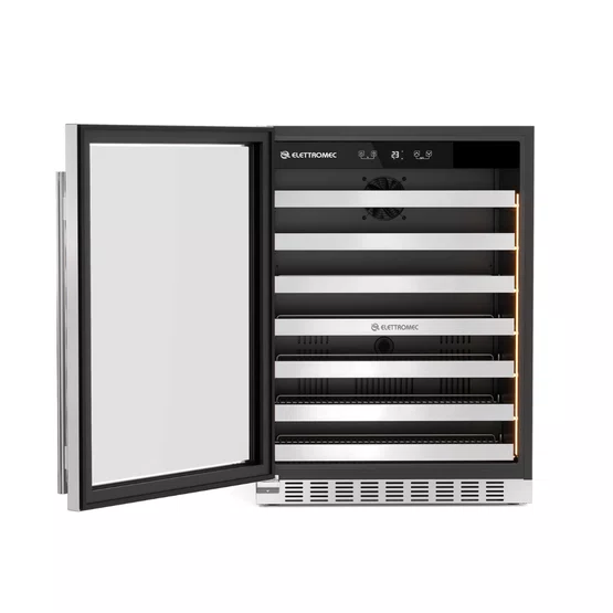 Cervejeira Beer Center Elettromec Inox 145 Litros Built-In 220V- Abertura Esquerda