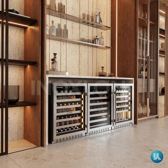 Cervejeira Beer Center Elettromec Inox 145 Litros Built-In 220V- Abertura Esquerda