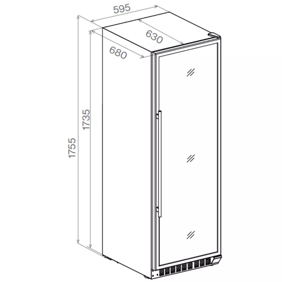 Beer Center Elettromec Inox Built-In Connect 428 litros - Abertura Direita