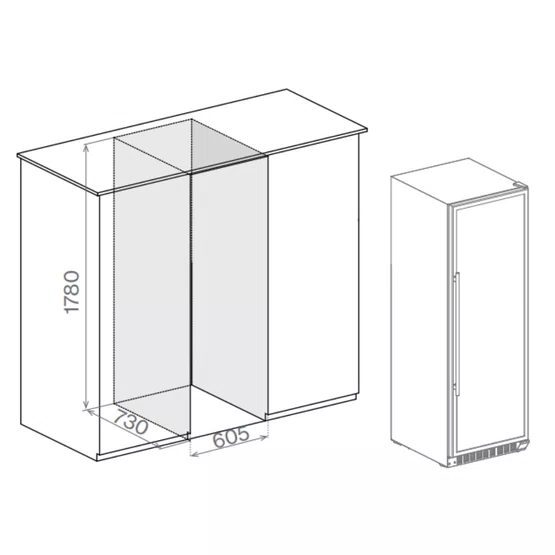 Beer Center Elettromec Inox Built-In Connect 428 litros - Abertura Direita