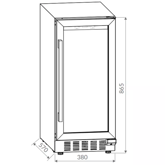 Cervejeira Invita Beer Center 86L Built-in Black 220V