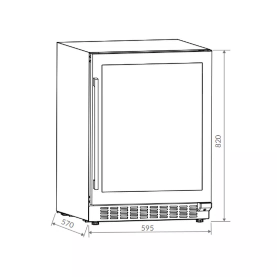Cervejeira de Embutir Invita Super Potência Inox 135L  220V