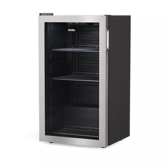 Cervejeira Com Porta de Vidro e Inox Invita 85L
