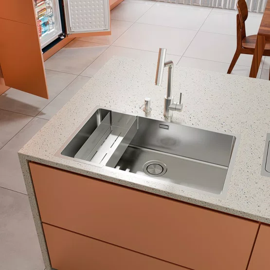 Cesto Coador Design Collection para Cubas Quadrum Tramontina em Inox