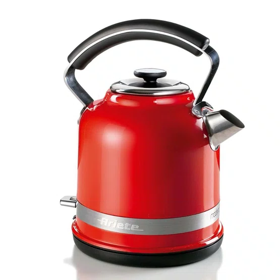 Chaleira Elétrica Moderna 2854 Ariete Inox 1,7 Litros Vermelha