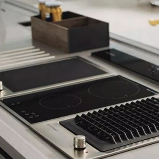 Cooktop Dominó Barbecue Quadratto Elettromec Pedras Vulcânicas 30 cm 220 V