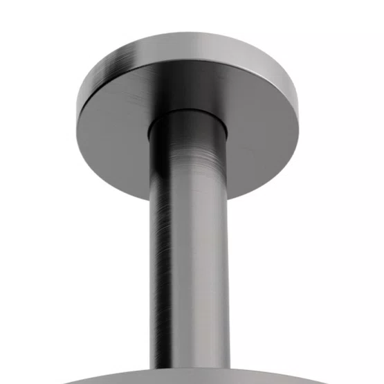 Chuveiro de Teto Loop Doka Brushed Nickel Redondo 15cm 10,7 Litros