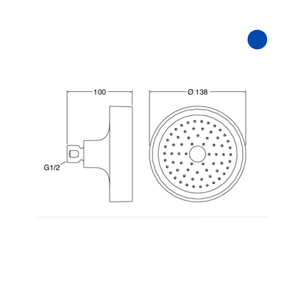 Chuveiro Redondo Multifuncional Purist - Kohler