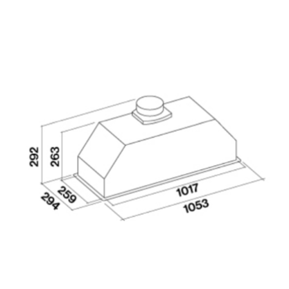 Coifa Falmec Incasso Built-in Inox 105cm 220V