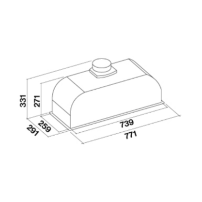 Coifa Falmec Incasso Built-in 70cm 220V Inox