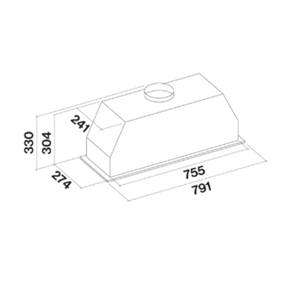 Coifa Falmec Incasso Pro Built-in 80cm 220V Inox