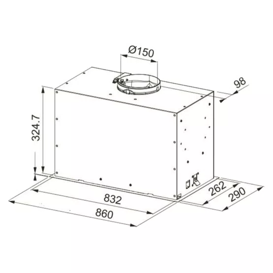 Coifa de Embutir no Móvel FBFP A86 Franke Black Matte 86cm 220V