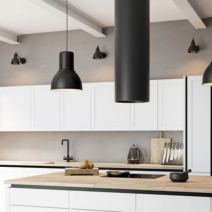 Coifa de Ilha Crissair Isola Cilindro G5 220V Black Matte