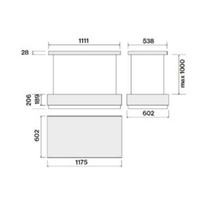 Coifa de Ilha Falmec Levante 120cm 220V White