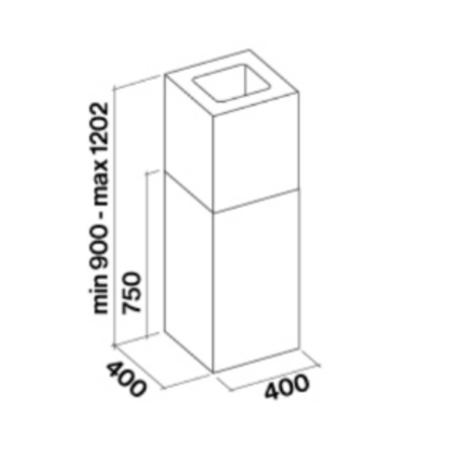 Coifa de Ilha Mira Falmec Inox 40cm 220V