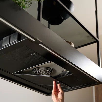 Coifa de Ilha Spazio Falmec Black Matte 180cm 220V